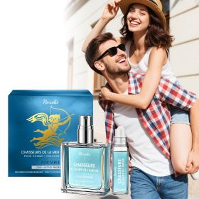 Men's Eau de Cologne Gift Set - Fresh and Elegant, Long-lasting Fragrance for Daily Commute, Convenient Rollerball Perfume