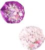 2 Pcs Soft Satin Bonnet for Women Wide Band Hair Bonnet Shower Cap Silk Sleeping Cap Salon Cap Bonnet Set