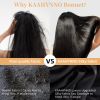 Silk Bonnet for Sleeping Women, Satin Hair Bonnet for Sleeping for Wavy Curly Natural Hair Women Men - Black