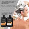 Men Curly Coily Hair Shampoo & Conditioner Set, Frizz Tamer Ultra Nourishing Hair Care Kit with Macadamia Shea Butter Coconut Oil