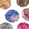 6Pack Soft Satin Hair Bonnet for Women Girls Shower Caps Hair Hat for Sleeping Shower Beautiful Hair Head Cover Bonnet