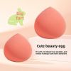 10PCS Pink Crystal Makeup Brush Set with Spiral Soft Bristles + 2PCS Cute Big Peach Beauty Blenders – Diamond Powder Brushes & Ultra-Soft Non-Absorbin