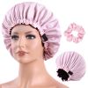Satin Bonnet Silk Bonnet Adjustable Hair Bonnet for Sleeping