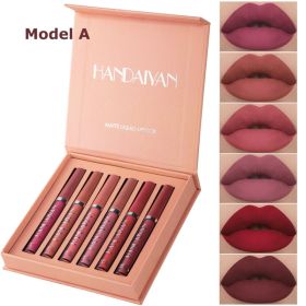 6Pcs Matte Liquid Lipstick Set - Waterproof, Long Lasting & Non-Stick Cup Velvet Lip Gloss - Highly Pigmented Nude & Bold Lip Color Kit - Perfect (Option: Set A)